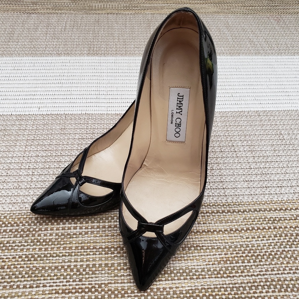 💋Jimmy Choo Patent Leather Stiletto Pumps